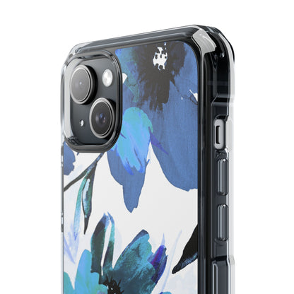 Blue Blossom Radiance iPhone 15 Plus Case - Impact