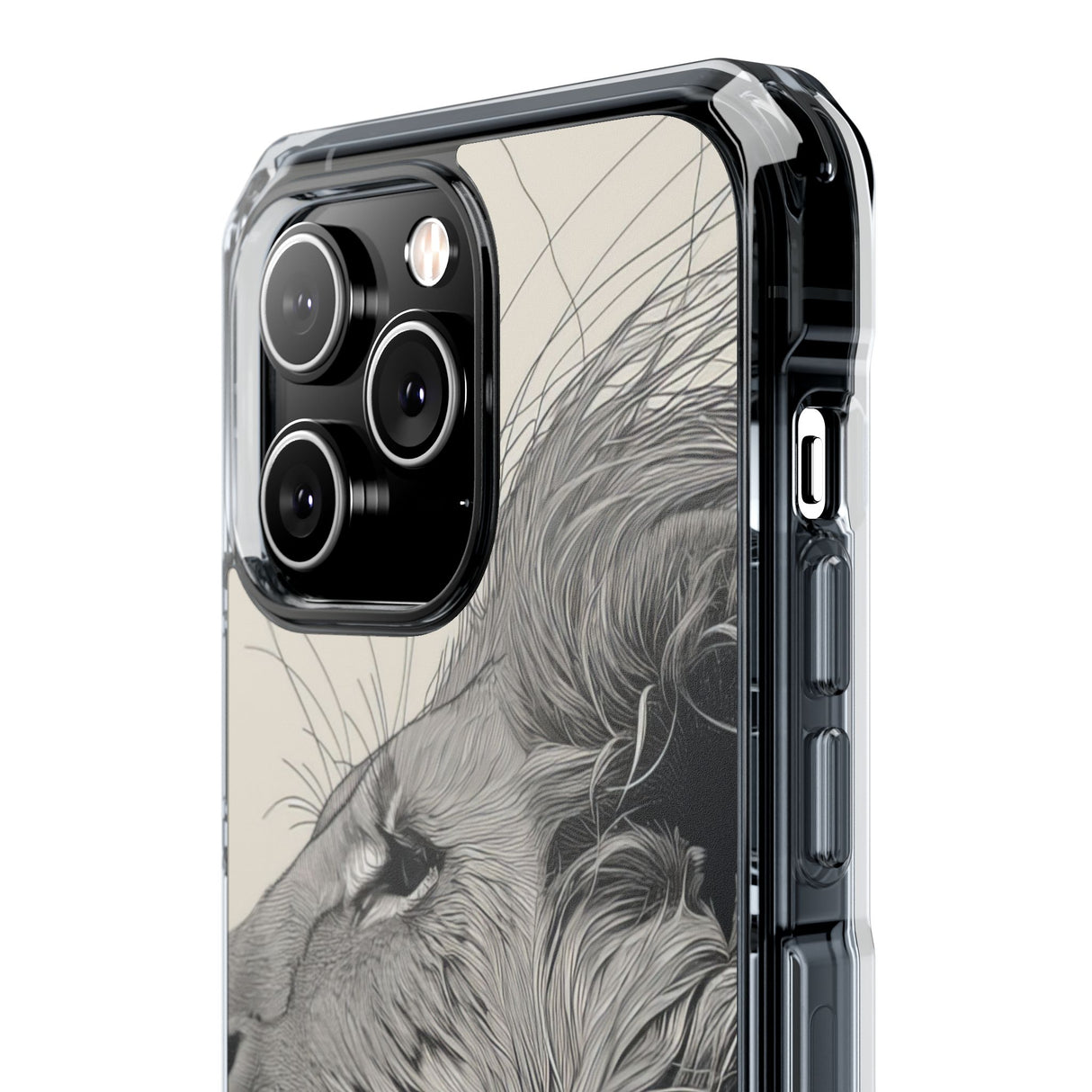 Majestic Linework - Phone Case for iPhone (Clear Impact - Magnetic)