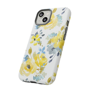 Yellow Floral - Protective Phone Case