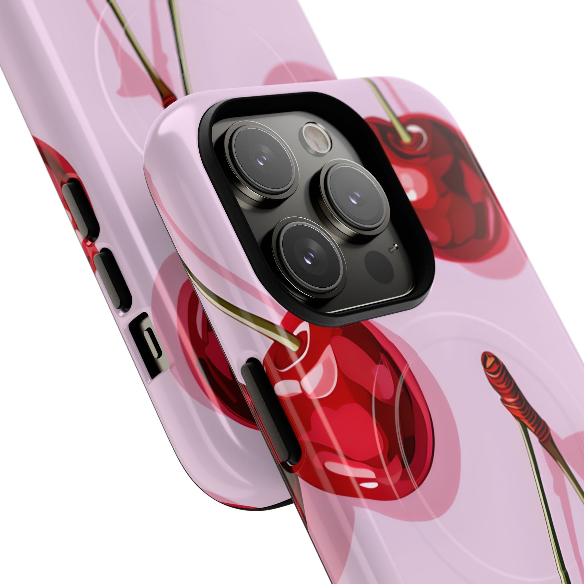 Glossy Cherry Burst iPhone 14 Pro Case - Tough+