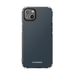 Charcoal Black | Phone Case for iPhone (Clear Impact Case - Magnetic)