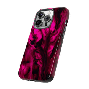 Bright Pink Ink Art iPhone Case (Protective) Phone Case