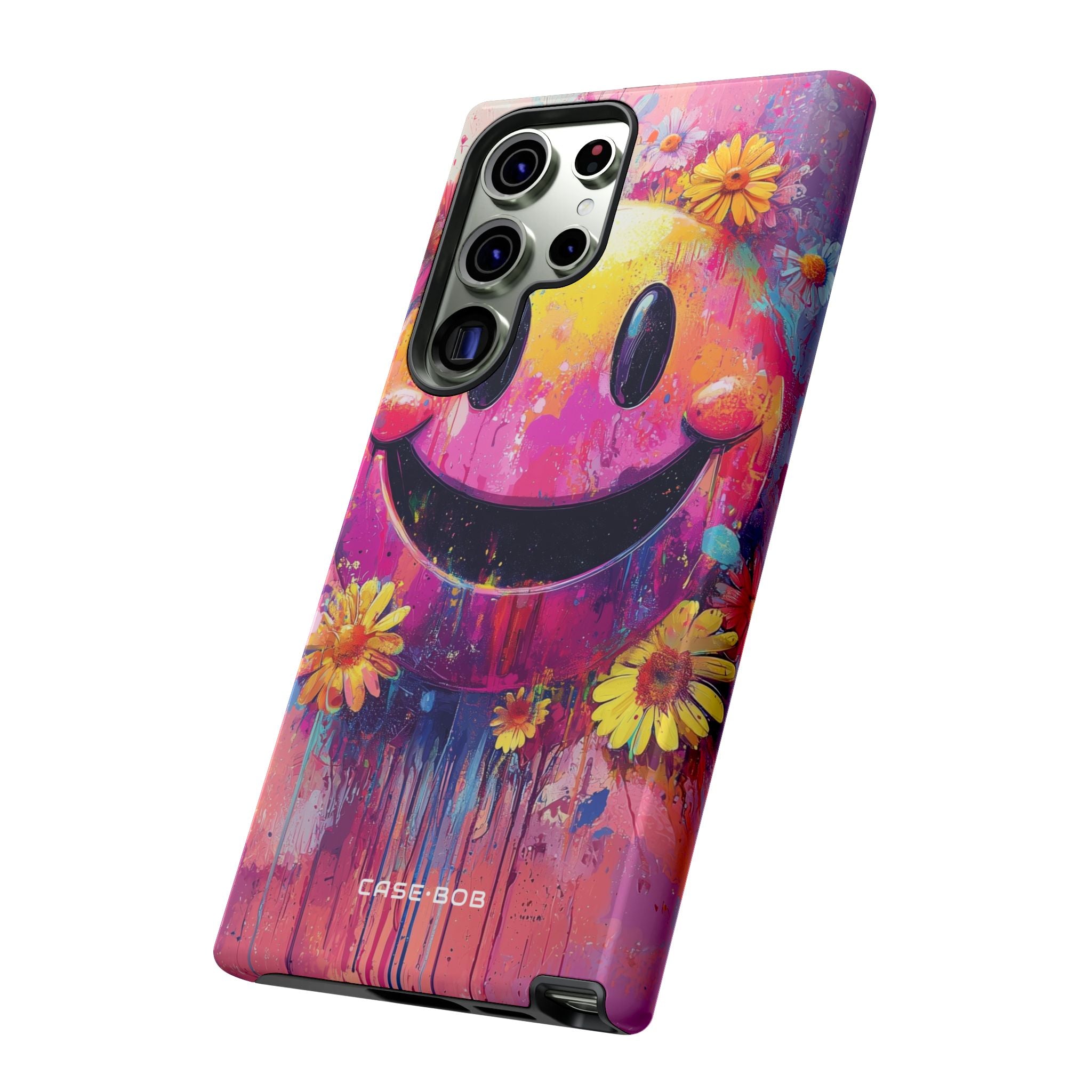 Smiley Bloom Samsung S23 Ultra Case - Tough