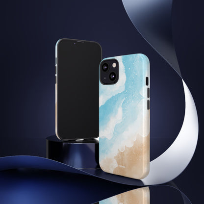 Serene Coastal Whispers - iPhone Case