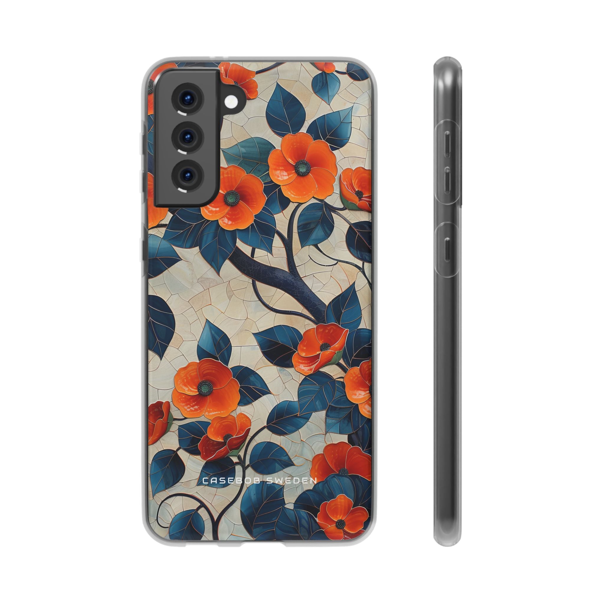 Orange Blossoms Mosaic Harmony Samsung S21 - Flexi Phone Case