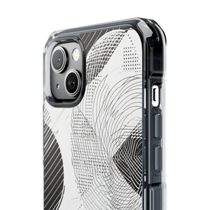 Monochrome Dynamics - Phone Case for iPhone (Clear Impact - Magnetic)