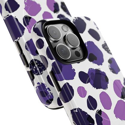 Purple Inkblots iPhone 16 | Tough+ Phone Case