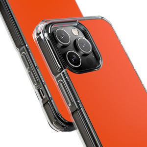 International Orange | Handyhülle für iPhone (Clear Impact Case – magnetisch) 