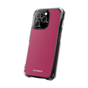 Maroon | Phone Case for iPhone (Clear Impact Case - Magnetic)