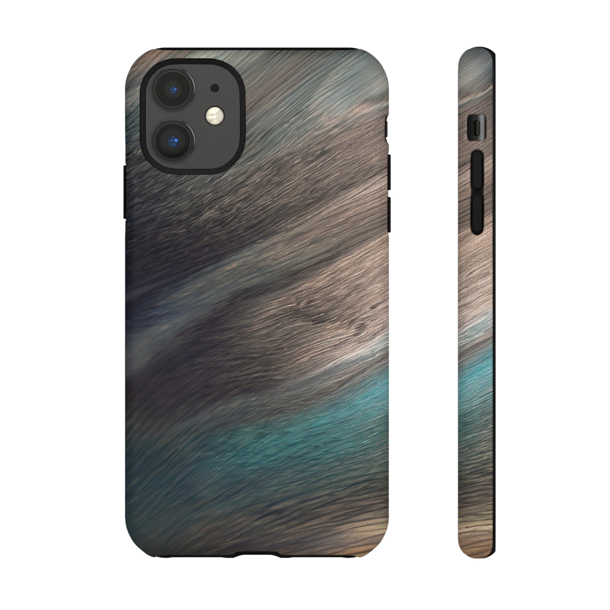 Flow Pattern Ink Art iPhone Case (Protective) iPhone 11 Matte Phone Case