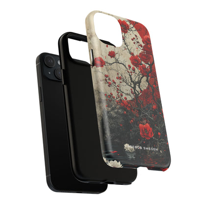 Zen Blossoms in Moonlight iPhone 15 | Tough+ Phone Case