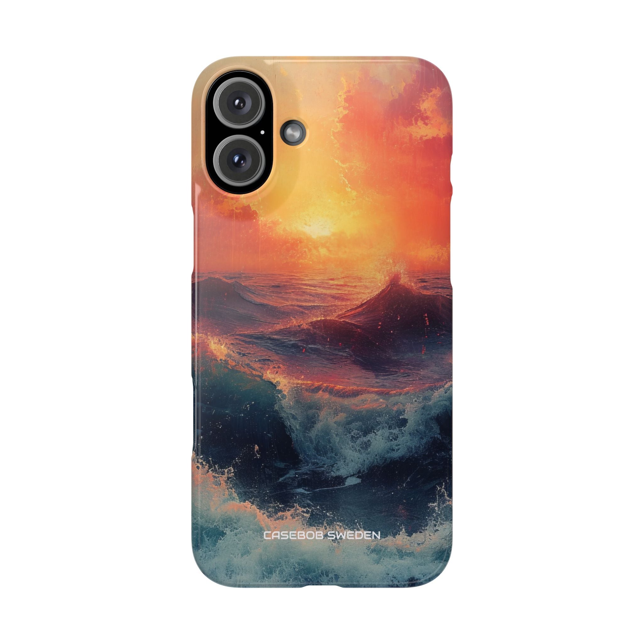 Ocean Sunset Waves - Slim iPhone 16 Phone Case