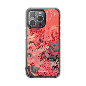 Living Coral Design | Handyhülle für iPhone (Clear Impact Case – magnetisch) 