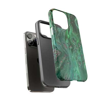 Light Green Ink Art iPhone Case (Protective) Phone Case