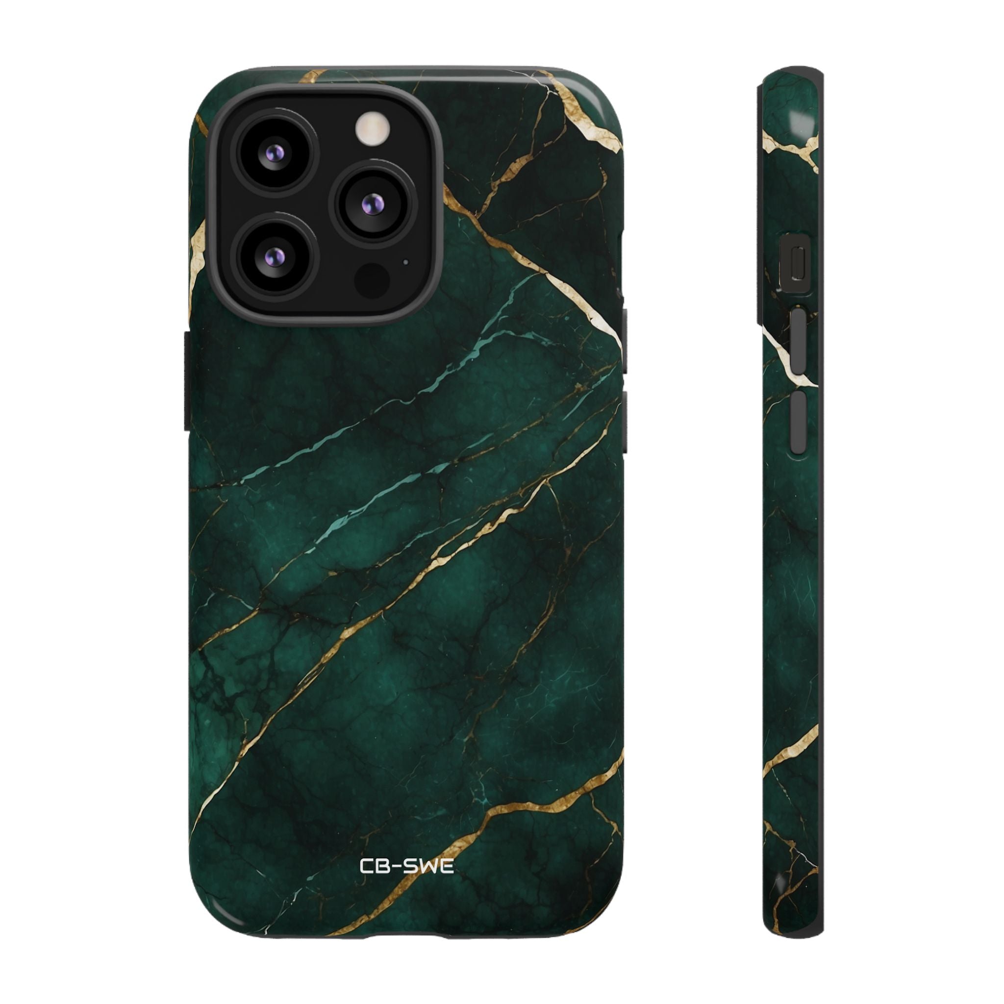 Emerald Veins Flow - iPhone Case