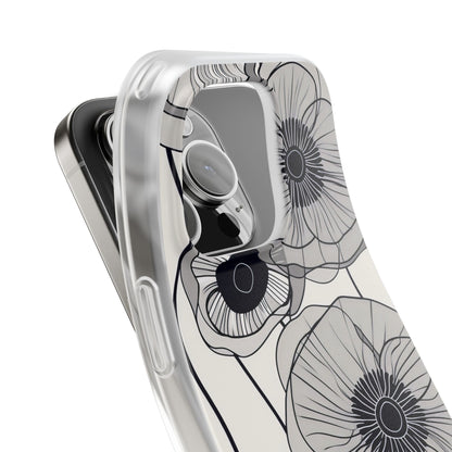 Modern Minimalist Flowers iPhone 16 - Flexi Phone Case