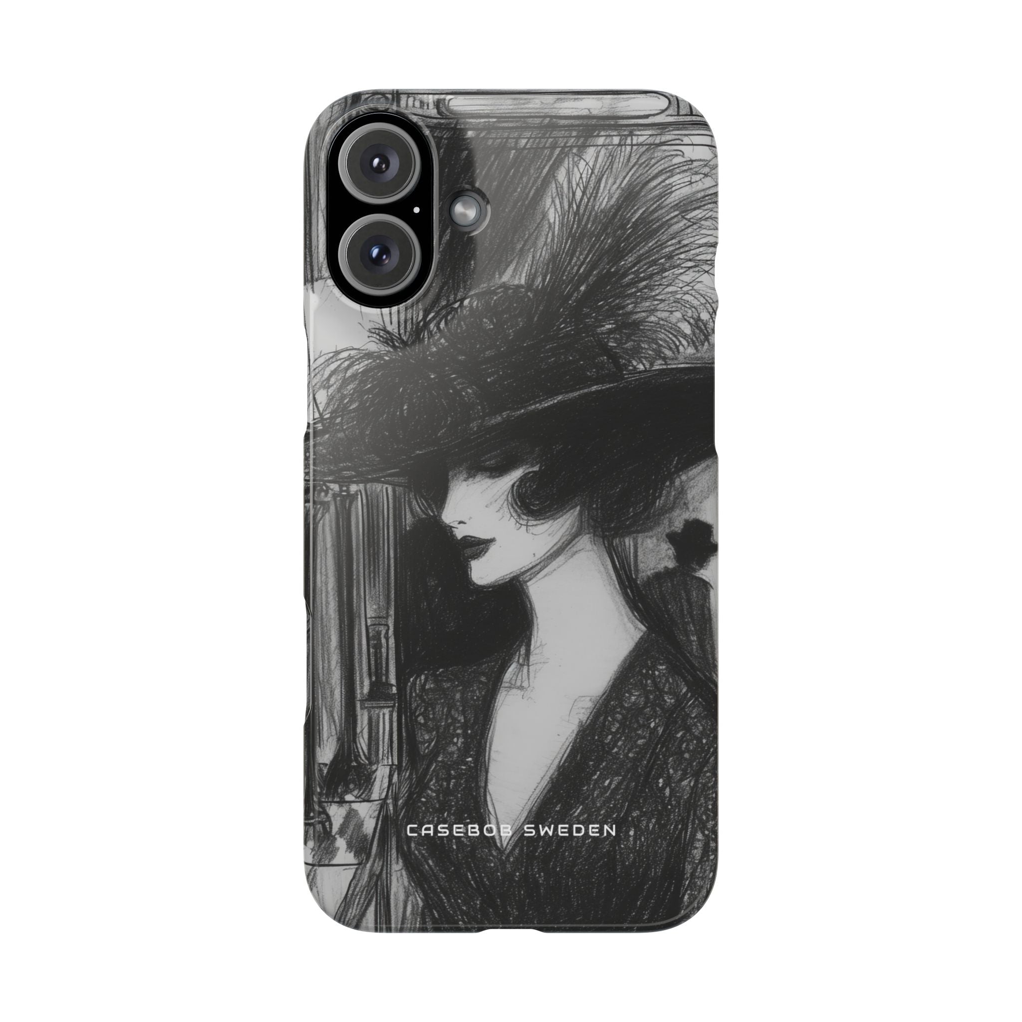 Timeless Elegance in Monochrome iPhone 16 - Slim Phone Case