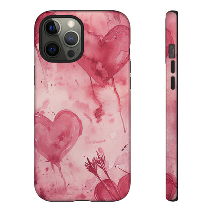 Cupid's Heart Entwined - Protective Phone Case