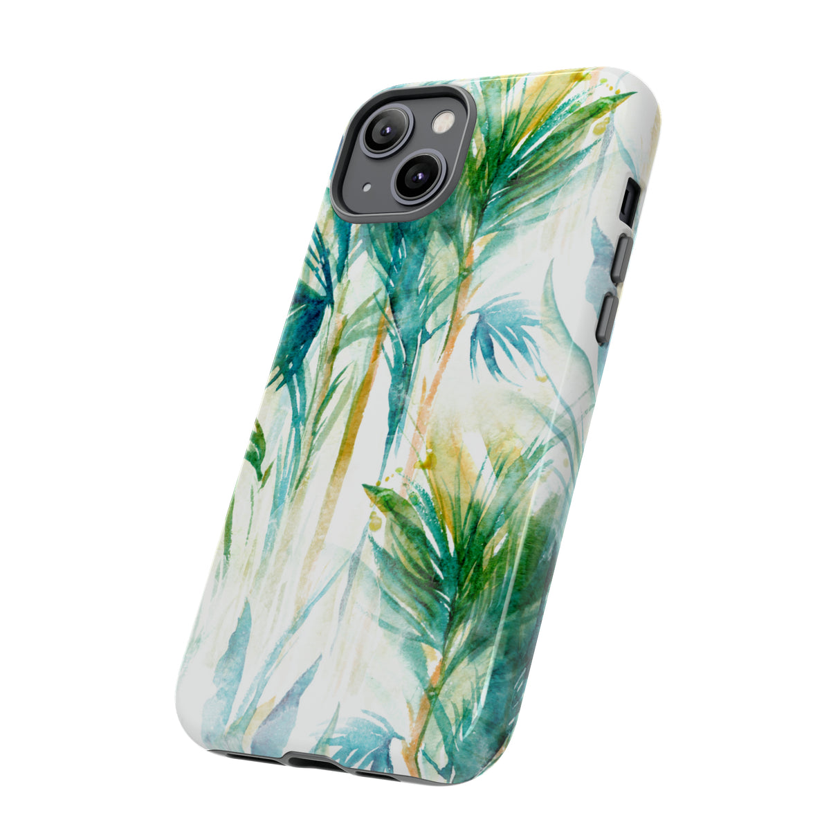 Watercolor Tropical Trees - Protective Phone Case