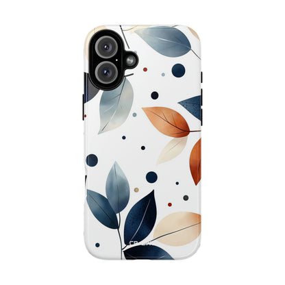 Leaves And Circles - iPhone Case