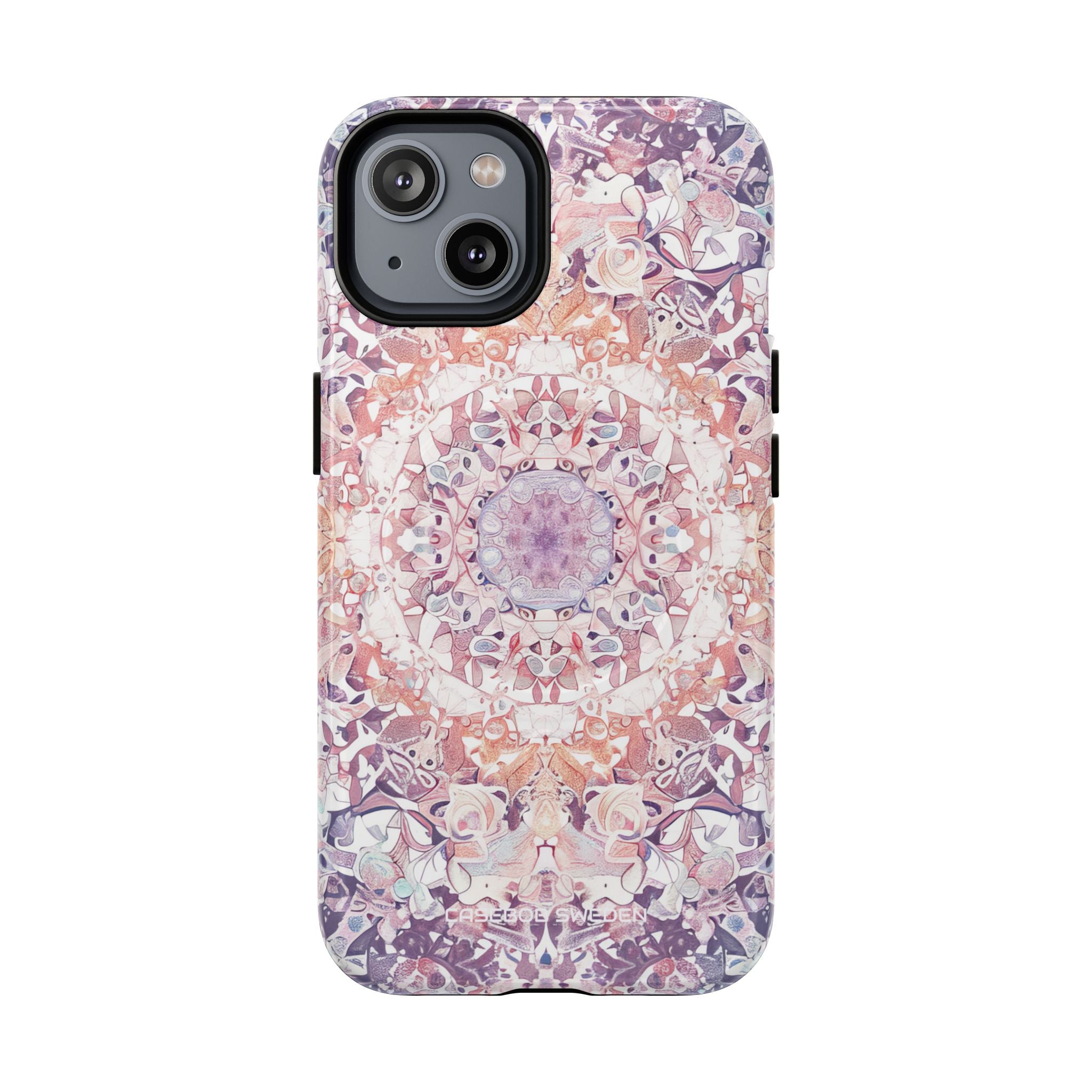 Purple Pink Mandala - Tough + MagSafe® iPhone 14 Phone Case