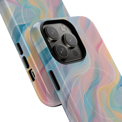 Dreamy Pastel Swirls - Tough + MagSafe® iPhone 14 Phone Case