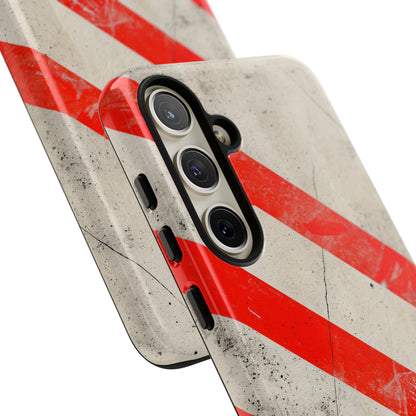 Crimson Line Minimalism - Protective Phone Case