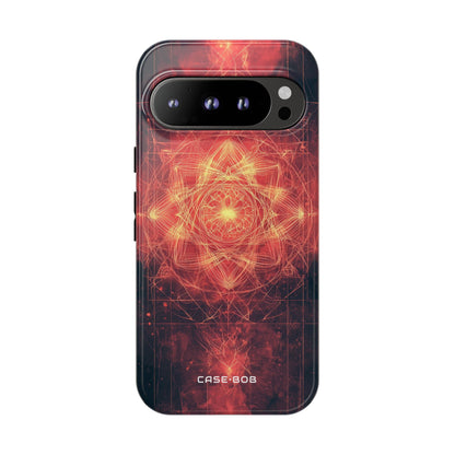 Radiant Mandala Google Pixel 9 Pro Case - Tough