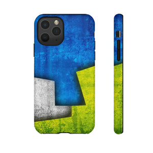 Blue Abstract Art - Protective Phone Case