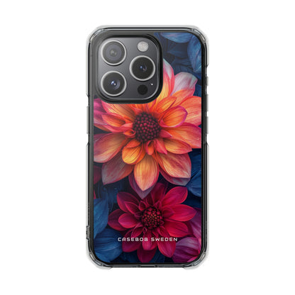 Fiery Bloom Harmony iPhone 15 - Clear Impact Phone Case