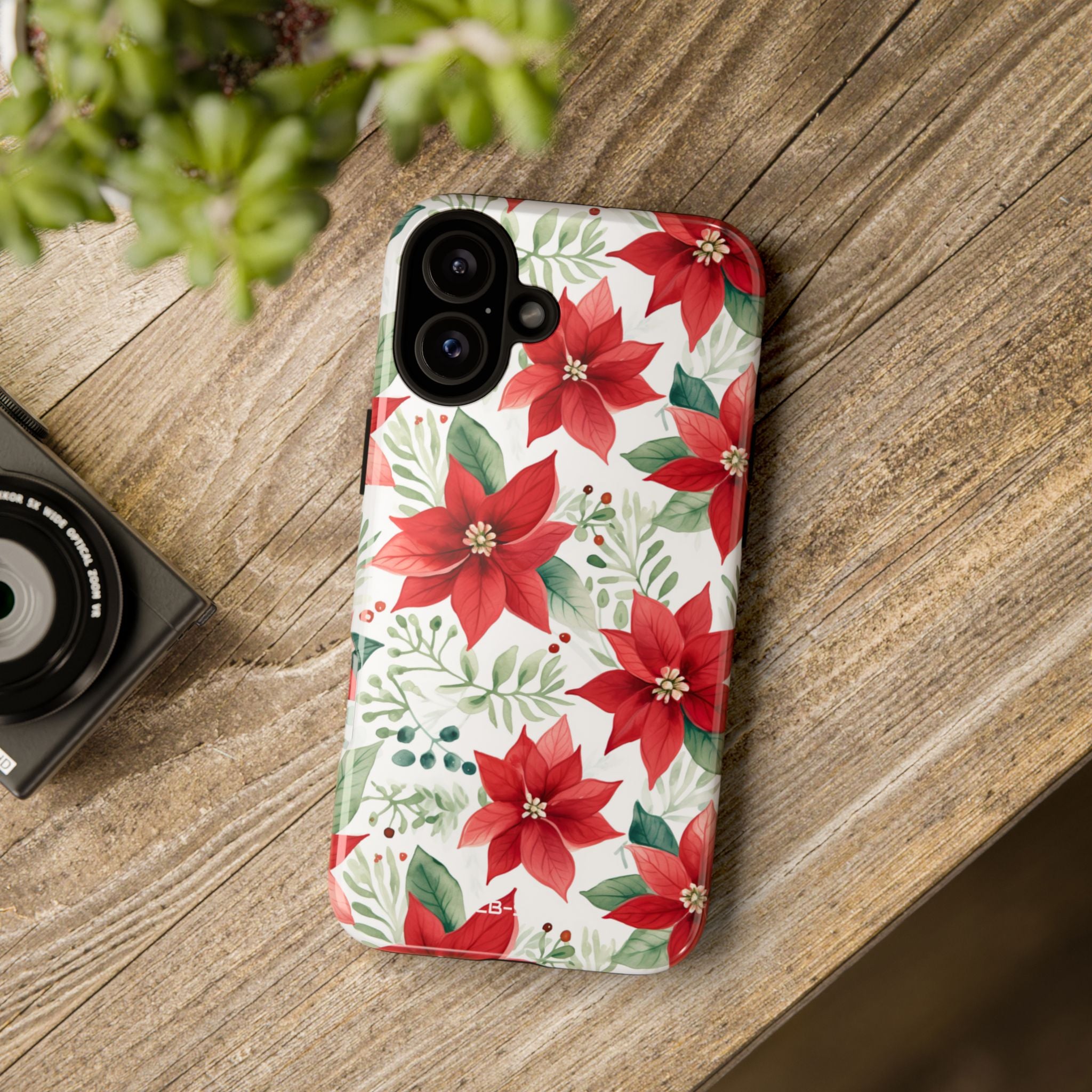 Poinsettias Bloom Bright - iPhone Case