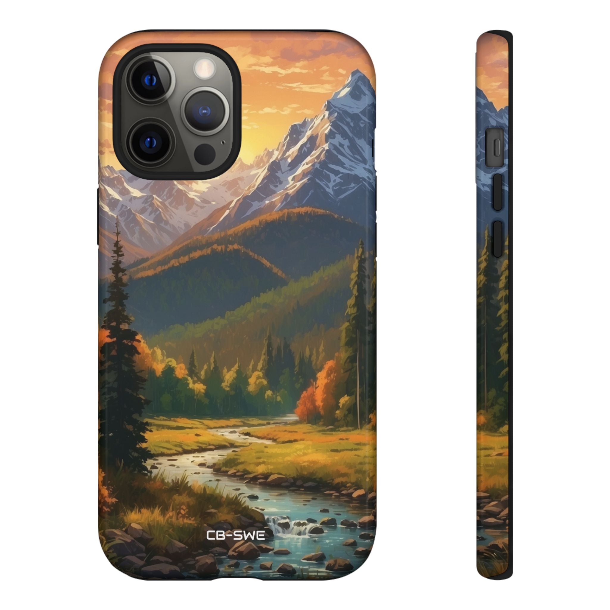 Mountain Reflections Glimmer - iPhone Case