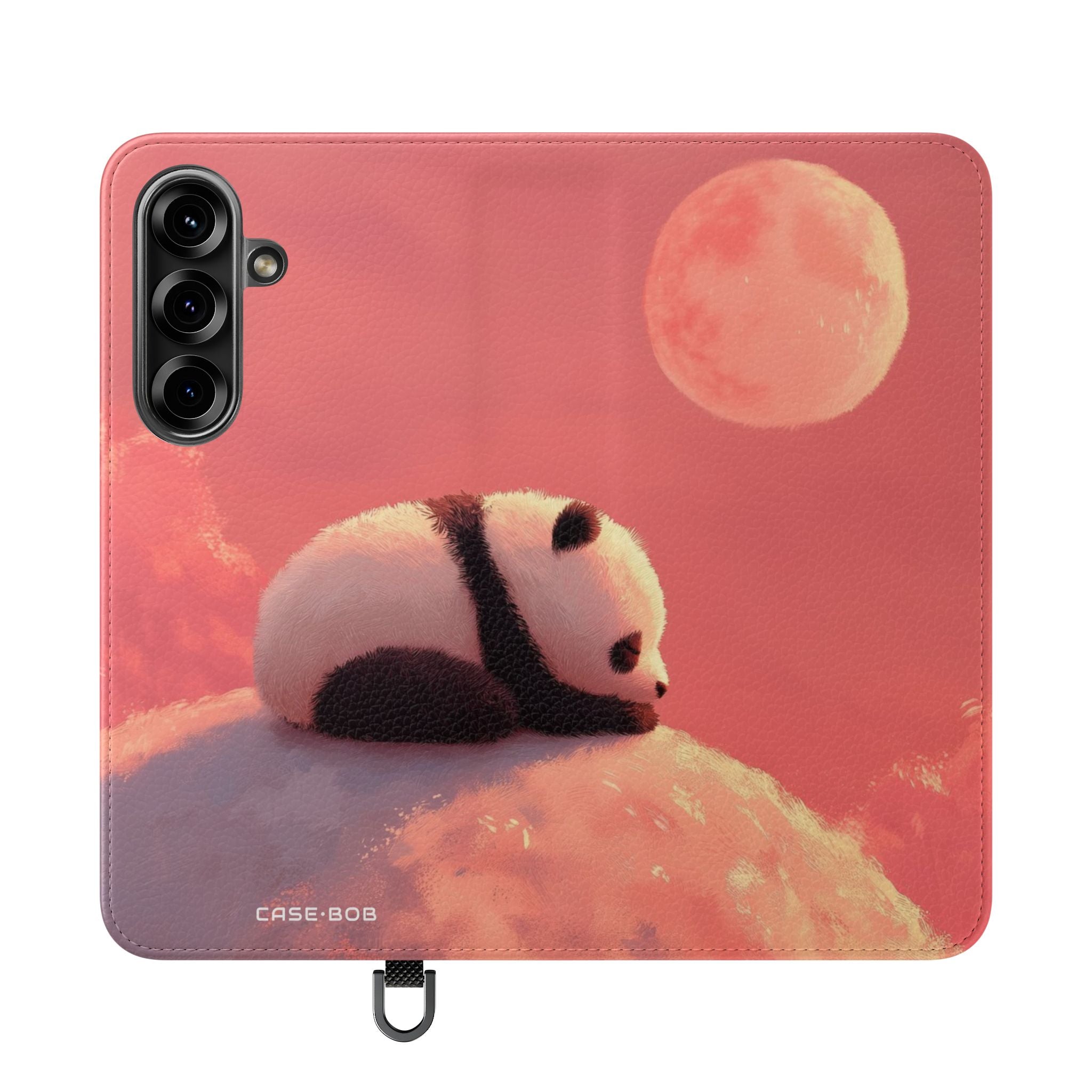Panda Moonlight - Samsung S25 Case - Lompakkokotelo