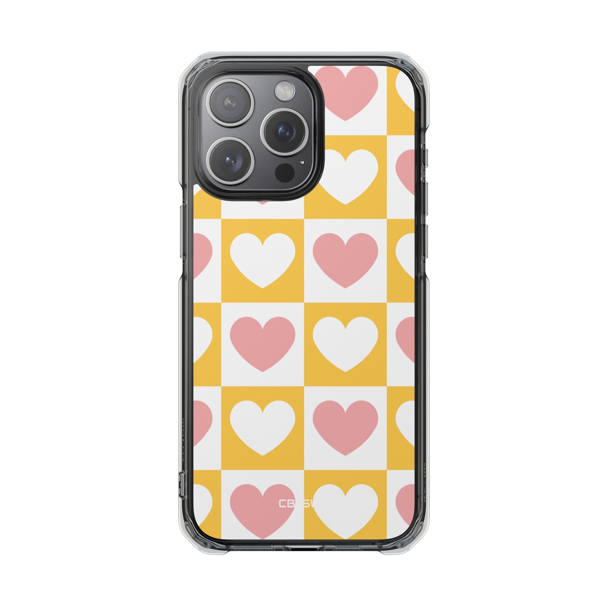 Heart Grid Harmony iPhone Case - Impact