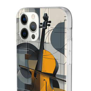 Cello-Abstraktion | Flexible Handyhülle für iPhone