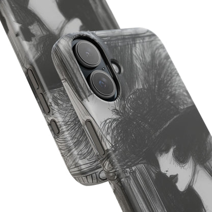 Timeless Elegance in Monochrome iPhone 16 - Slim Phone Case