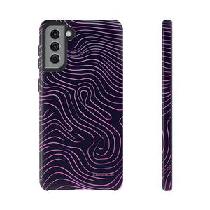 Purple Line Minimalism - Protective Phone Case