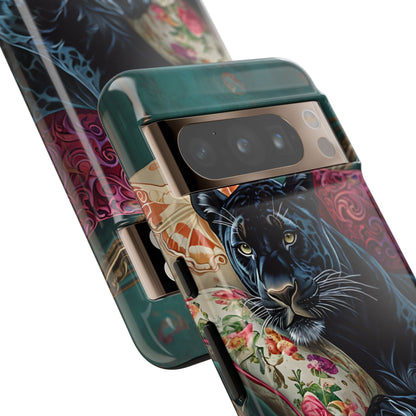 Panther on Vintage Chaise - Google Pixel Case
