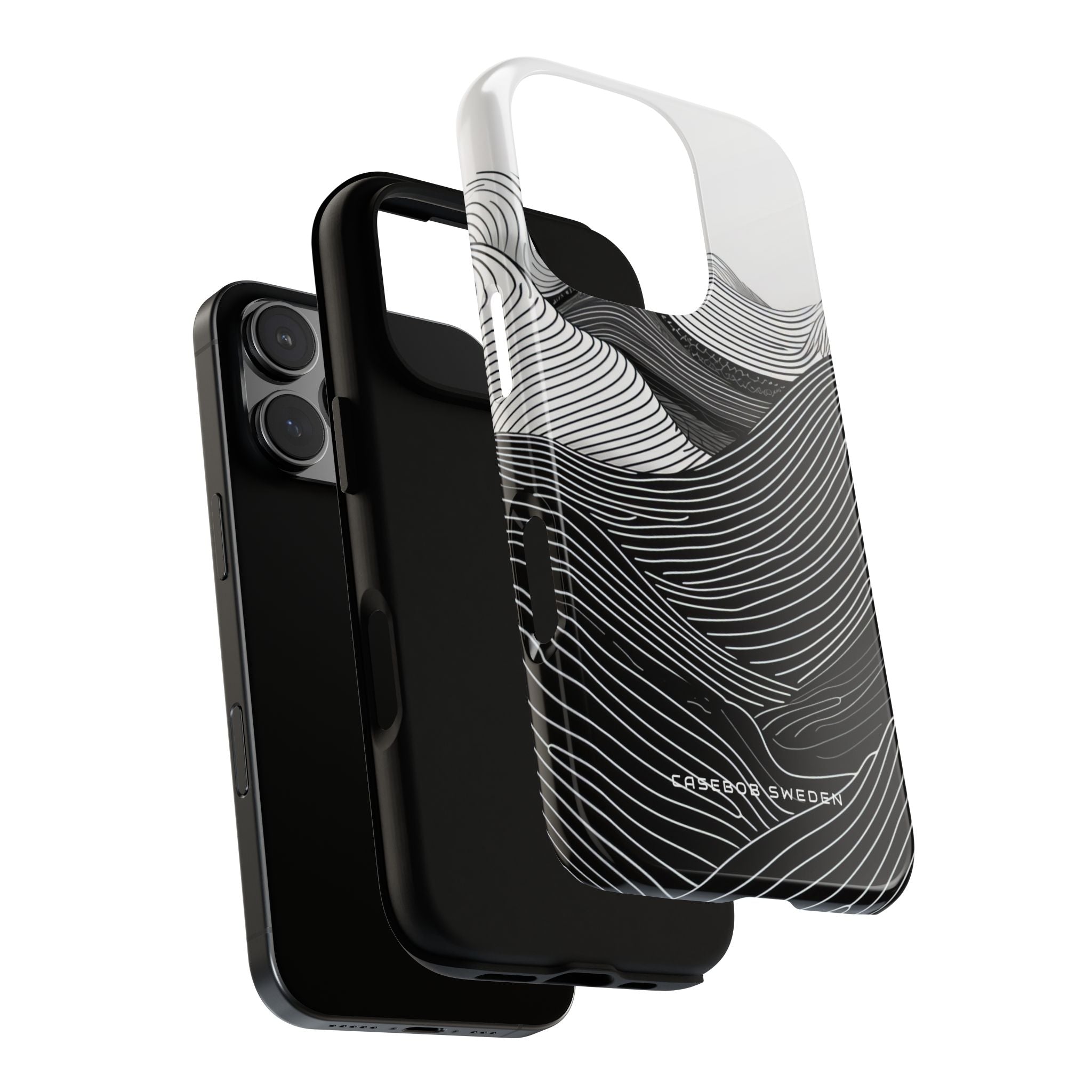 Undulating Horizon Waves iPhone 16 - Tough Phone Case