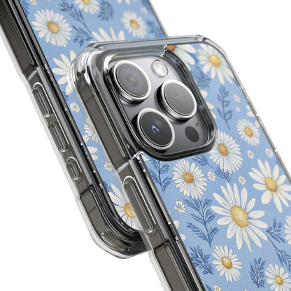 Daisies On Blue iPhone Case - Impact