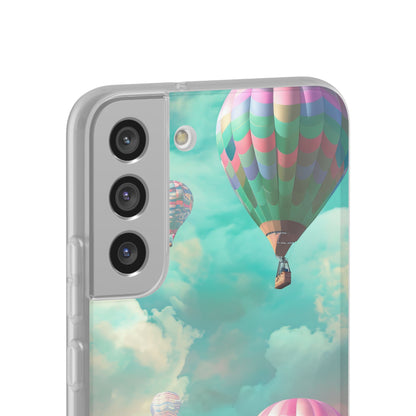 Pastel Balloon Adventure - Flexi Samsung S22 Phone Case