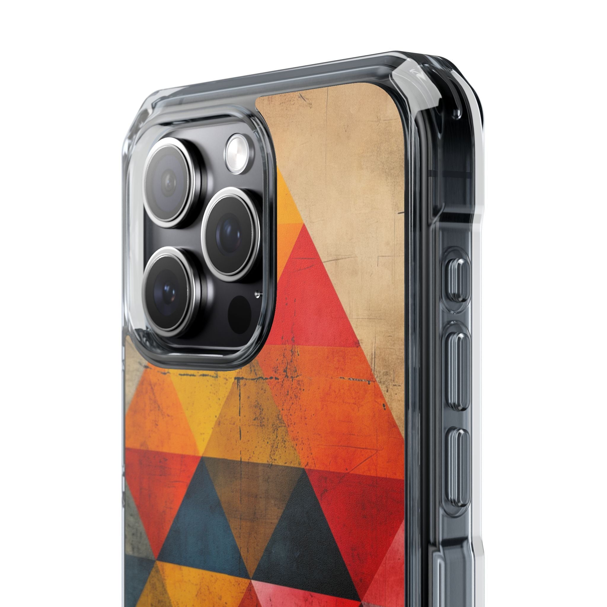 Geometric Energy - Clear Impact iPhone 15 Phone Case