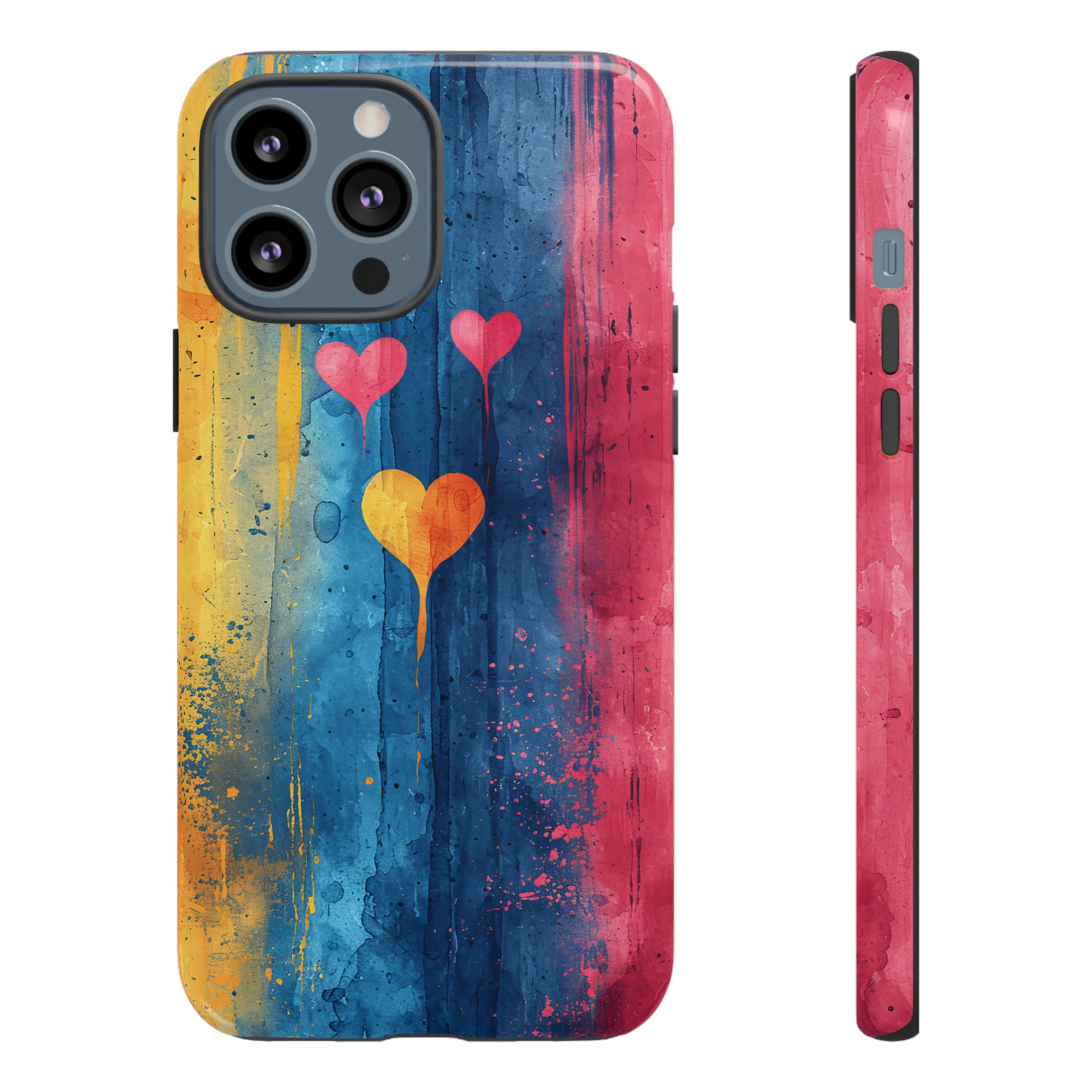 Watercolor Stripe Bliss - Protective Phone Case