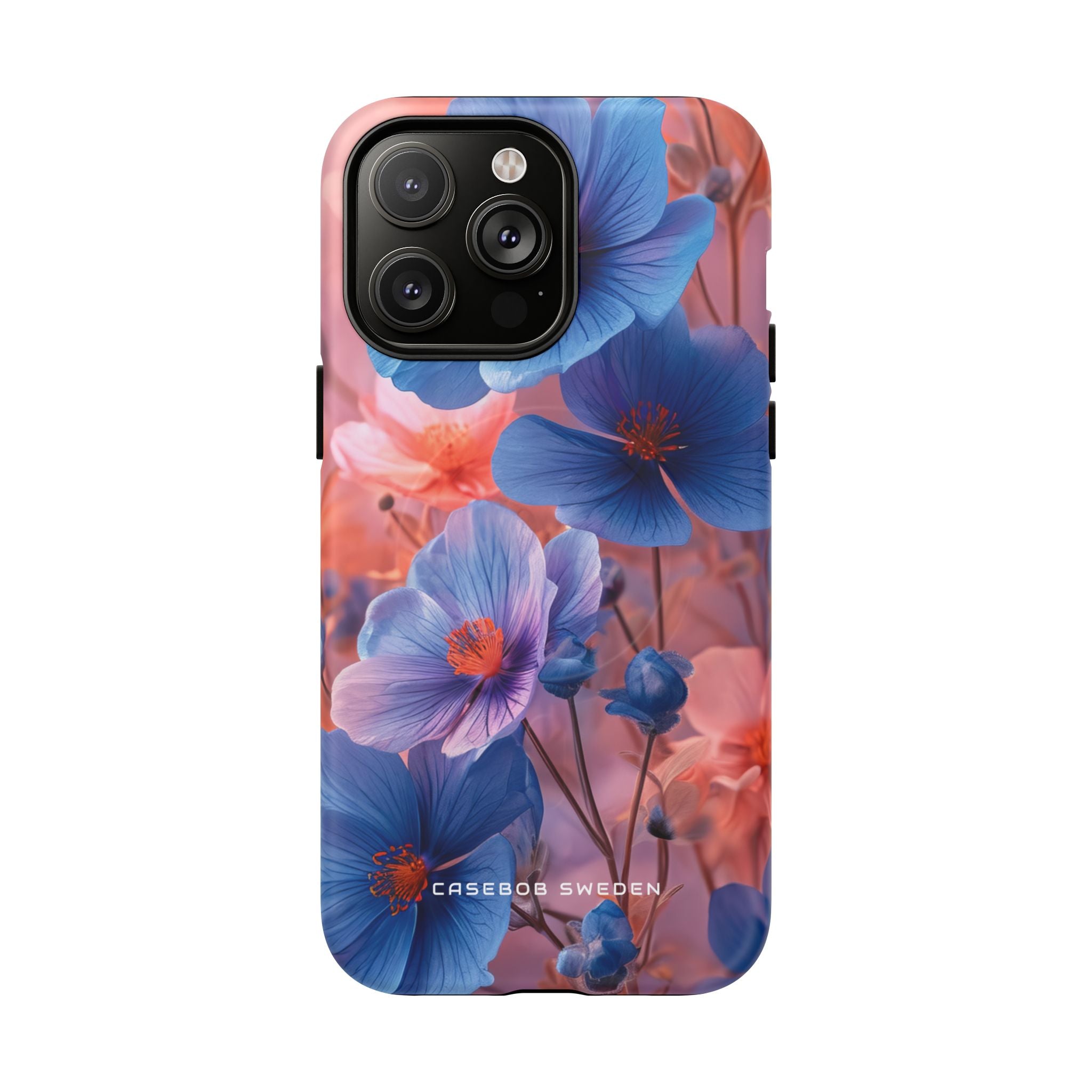 Harmonious Blooming Blues and Pinks iPhone 14 | Tough+ Phone Case