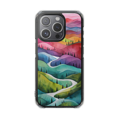 Whimsical Colorful Valleys iPhone Case - Impact
