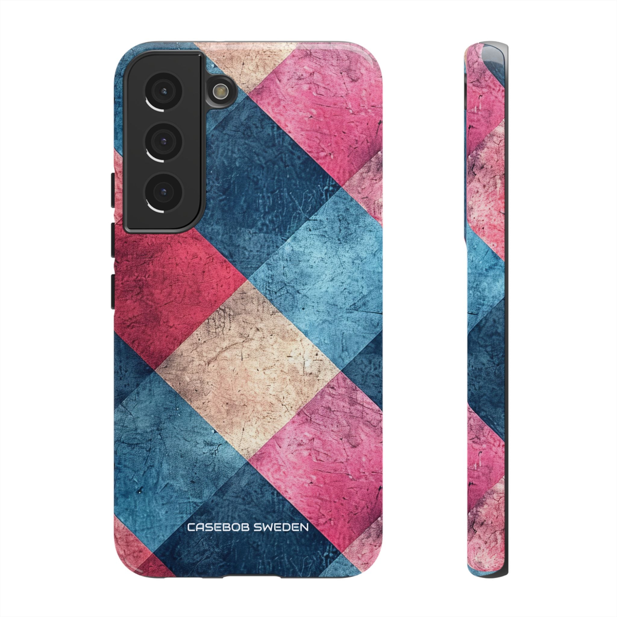 Bold Geometric Squares - Tough Samsung S22 Phone Case