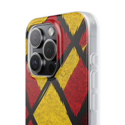Vibrant Geometric Diamonds iPhone 15 Pro - Soft Case