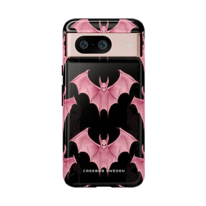 Gothic Pink Bats Aflame Google Pixel 8 - Robuste Handyhülle