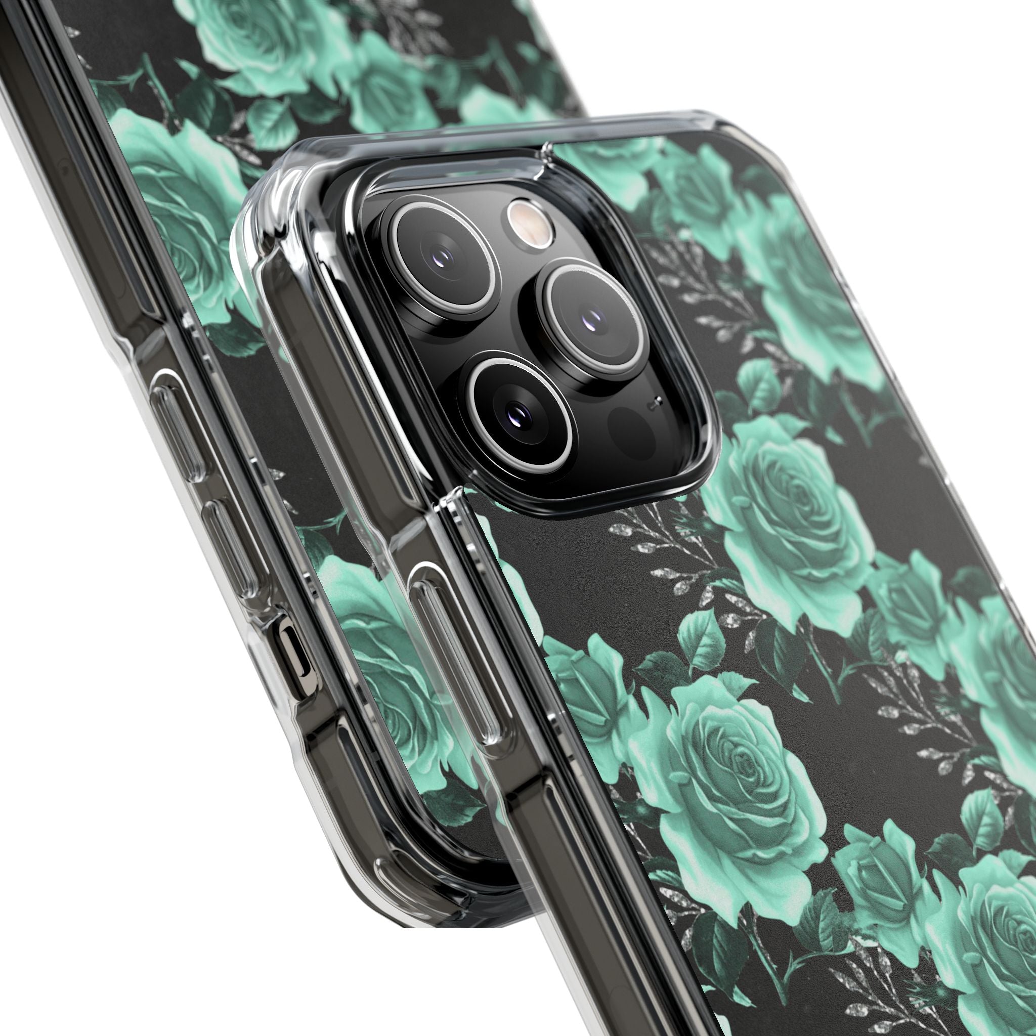 Turquoise Rose Symphony iPhone Case - Impact