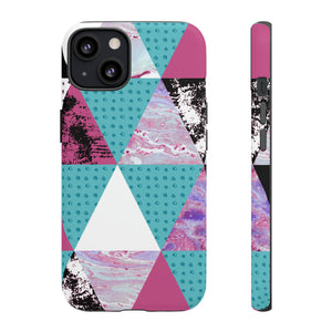 Grunge Triangles - Protective Phone Case